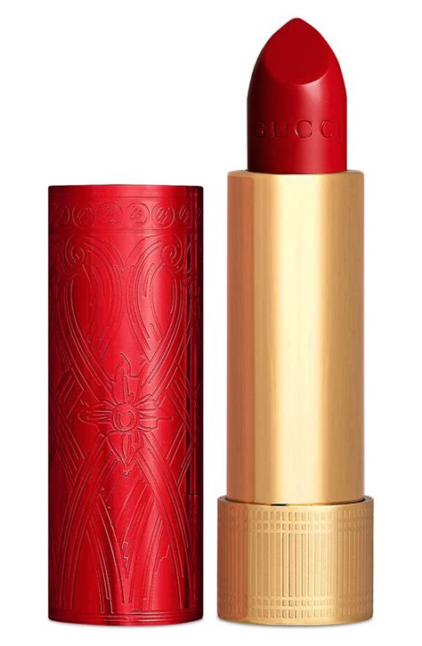 gucci rouge à lèvres gothique metallic lipstick|gucci golden red lipstick.